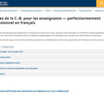 Bursaries for teachers - French Language Programs